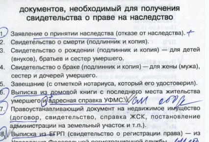 Какие документы нужны для вступления в наследство, куда подавать